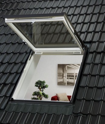 Finestra per tetto Velux GTU 0070  - Finestra per linea vita in poliuretano bianco VETRATA STANDARD STRATIFICATA